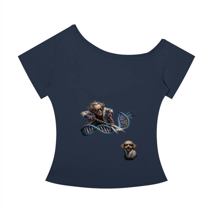 CRISPR cut Forge The Light Women’s Off-the-Shoulder T-Shirt