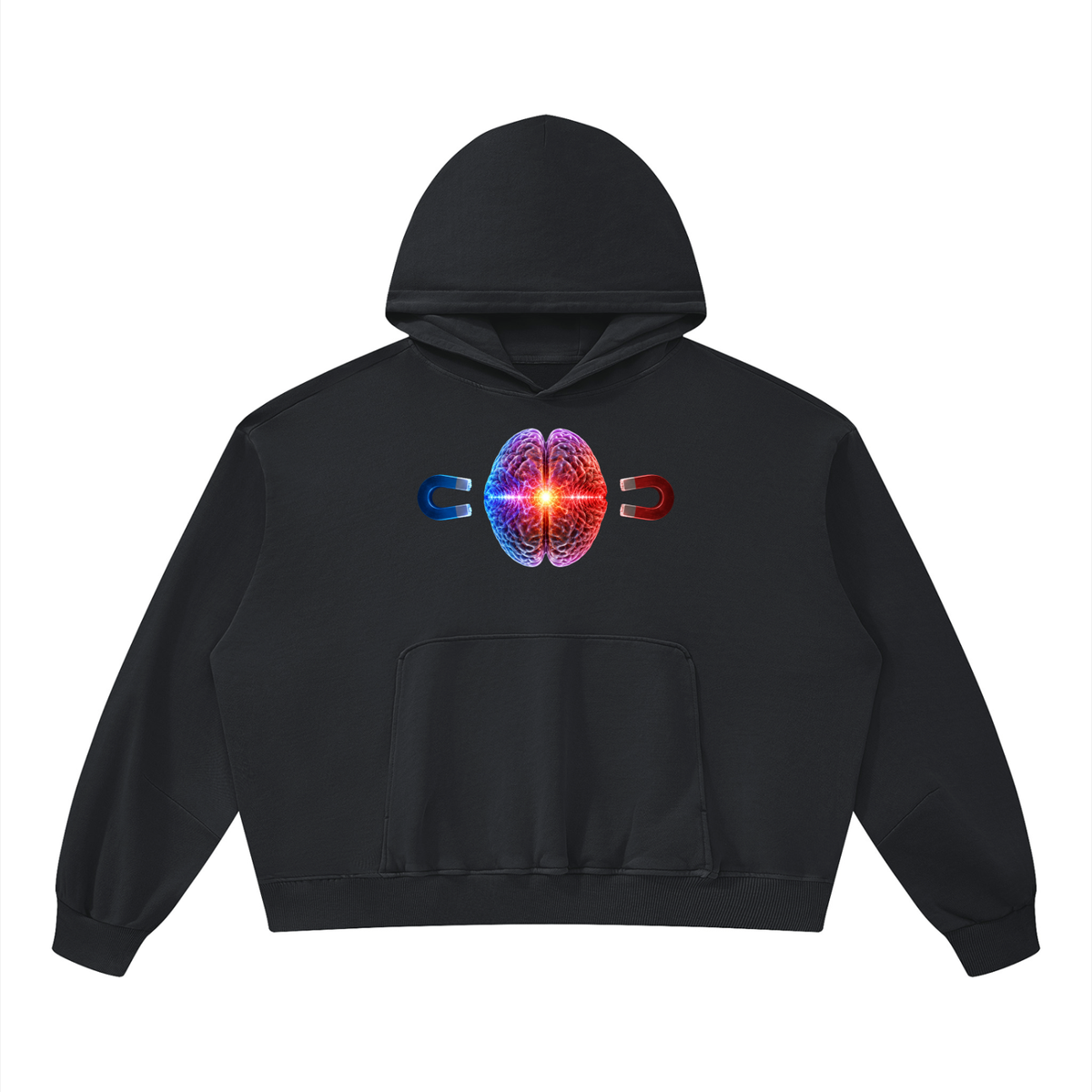 CRISPR brain hoodie Unisex Boxy Vintage Washed Hoodie